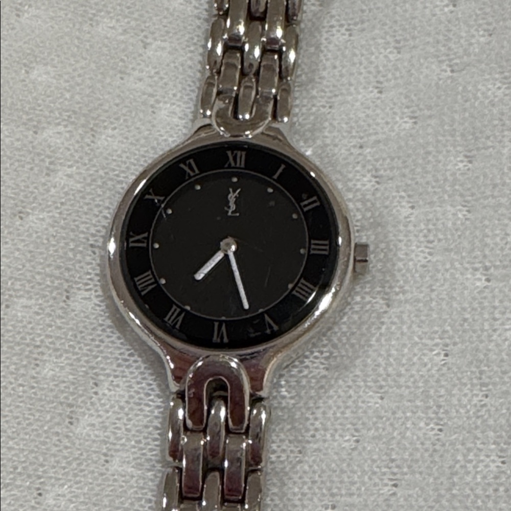 Yves Saint Laurent Black Dial Silver Women's Watch - Picture 3 of 9